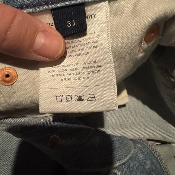 NWT Citizens of Humanity Annabelle Long Denim Jeans Shorts Size 31 - Picture 6 of 6